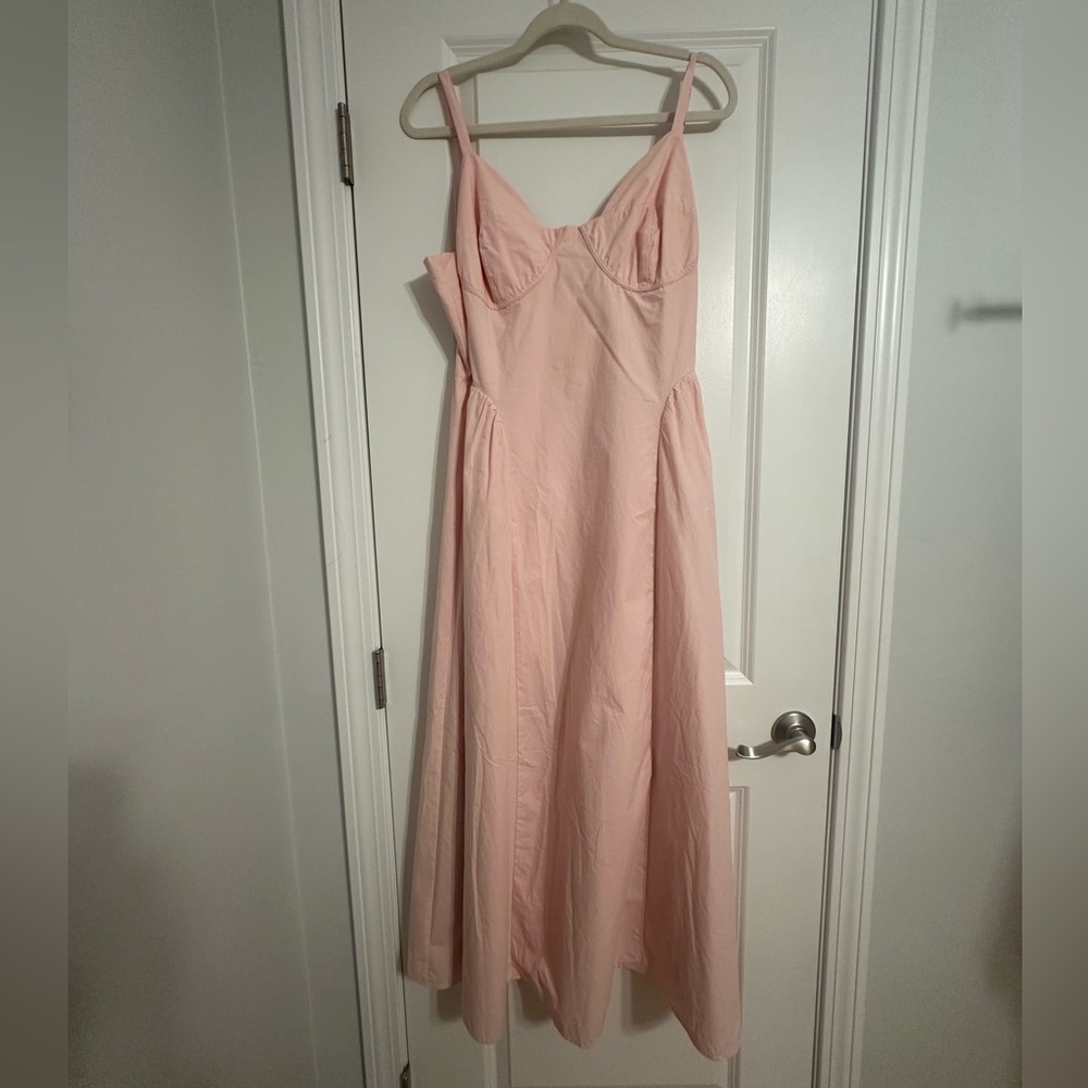Lulu's Pink Midi Dress